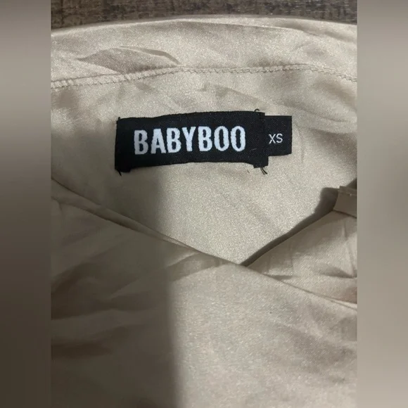 BABYBOO Avery Mini Dress Champagne Size XS - Picture 10 of 12